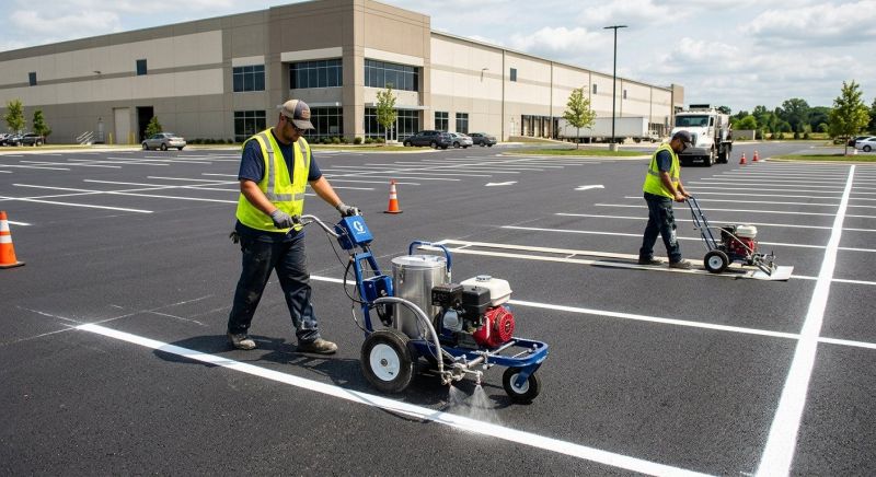 Asphalt Striping in Lawrenceville, GA