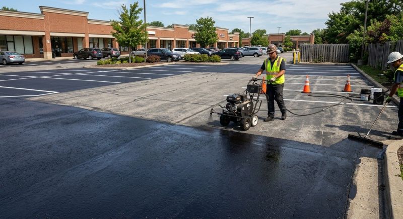 Parking Lot Sealcoating in Columbus, OH