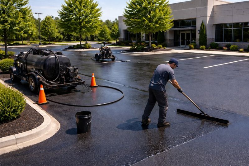 Asphalt Parking Lot Sealing in Greenville, SC