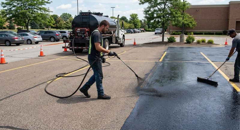 Church Parking Lot Sealcoating in Tampa, FL