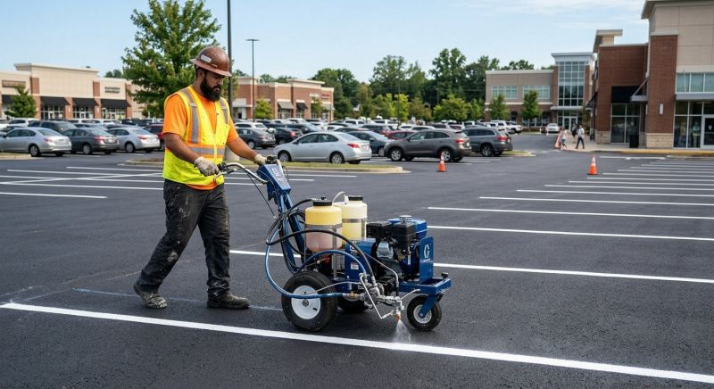 Commercial Asphalt Painting in Lawrenceville, GA