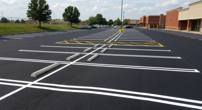 Concrete Parking Lot Striping in Lawrenceville, GA