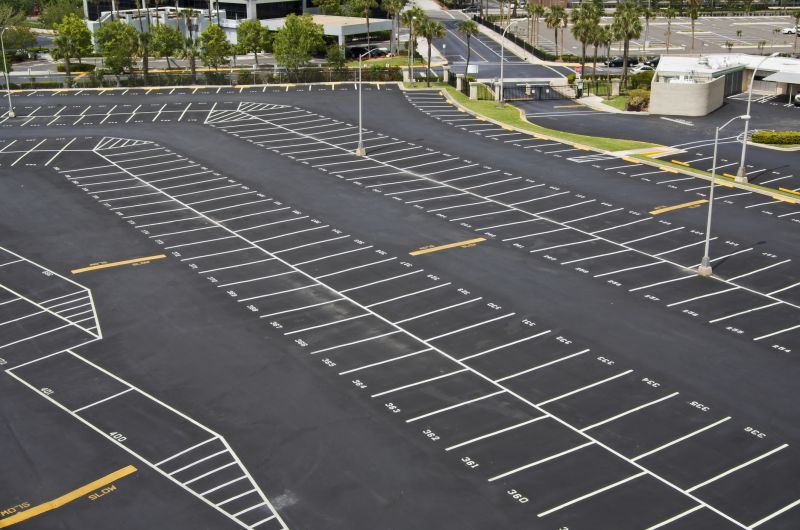 Concrete Parking Lot Striping in Alpharetta, GA