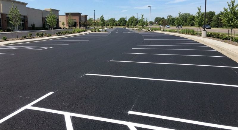Concrete Parking Lot Striping in Alpharetta, GA