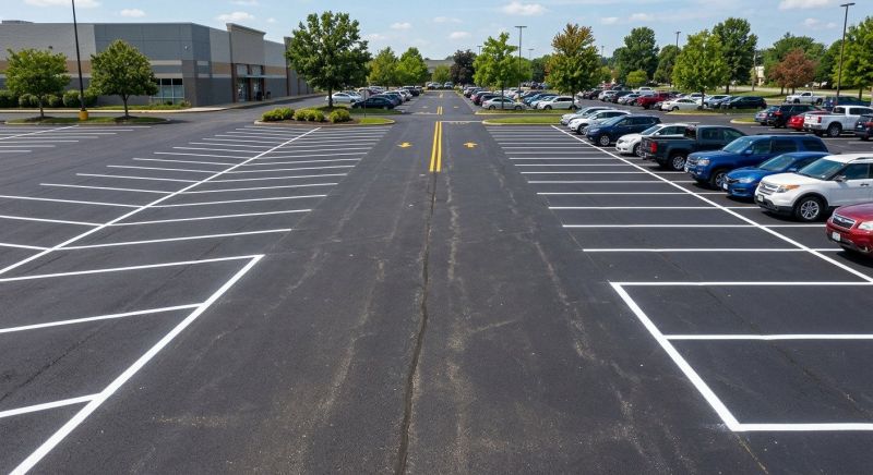 Parking Lot Painting in Roswell, GA