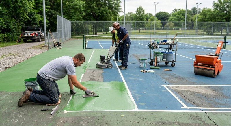 Sports Court Resurfacing in Denver, CO